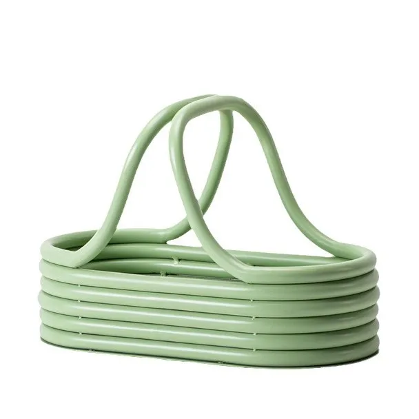 

Modern art light green, woven fruit plate, fruit basket ornament