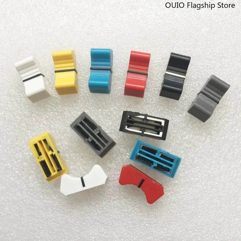 OUIO para Allen Sound Art Yamaha: Tapa de Fader para Mezclador Yamaha con Mango en T, Tapa de Perilla de Potenciómetro Deslizante Recto, Botón Pulsador