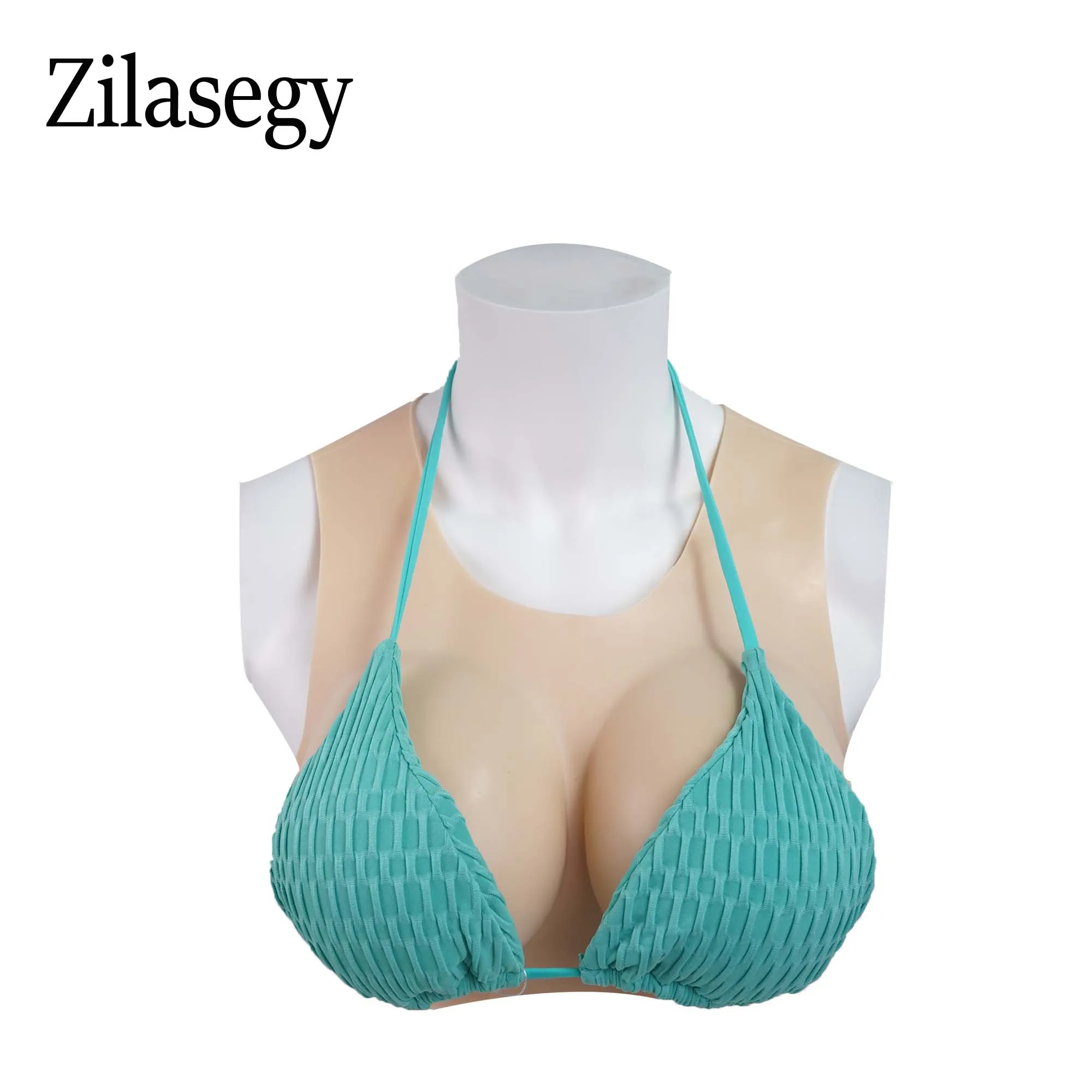 Zilasegy-صفيحة سيليكون للثدي ، شكل ثدي واقعي ، ظهر مجوف ، المتحولين جنسياً ، استئصال الثدي ، حمالة صدر تأثيري