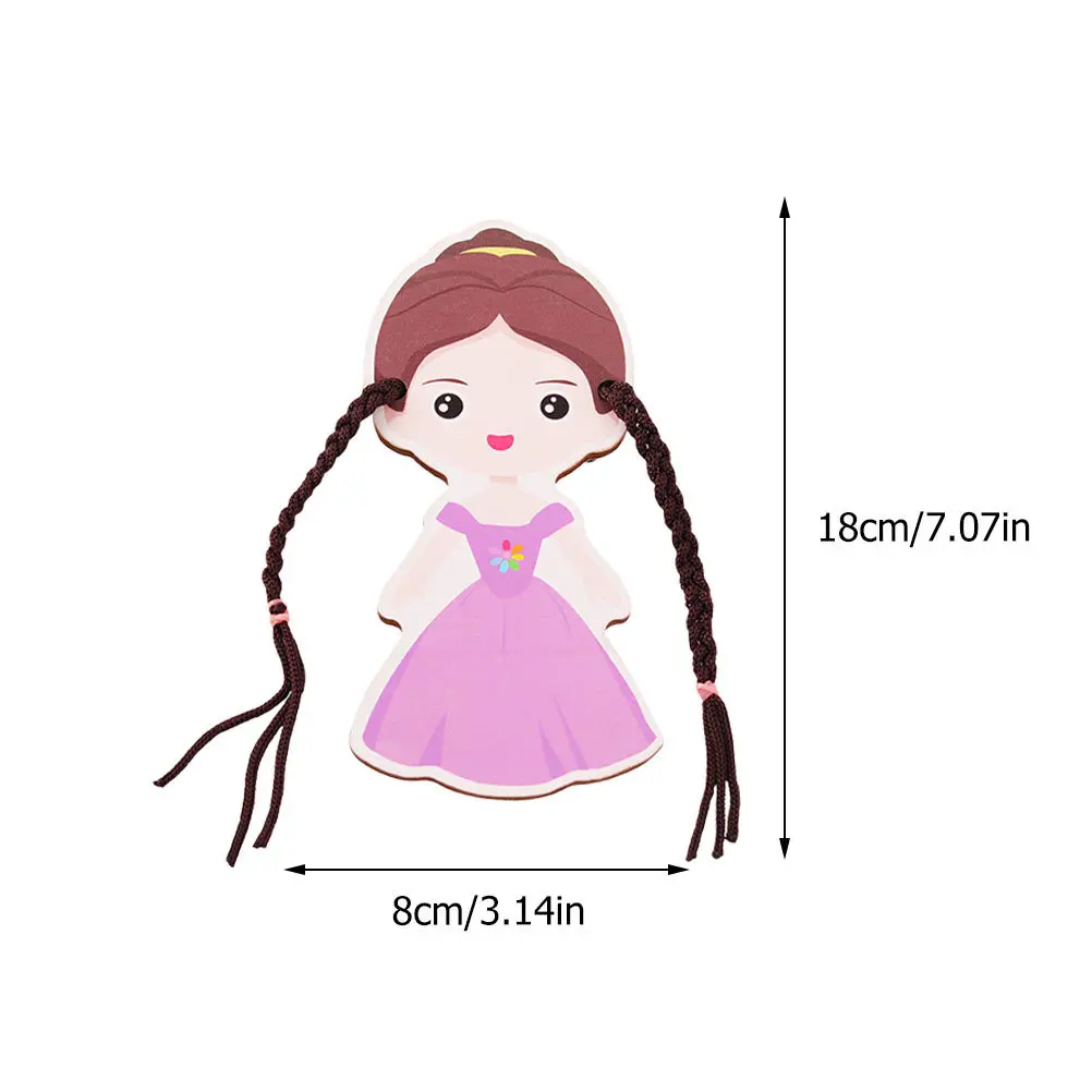 2 pièces de jeu de tressage pour enfants, finition lisse, jeu éducatif, développement de la logique, apprentissage précoce, tresses, tressage