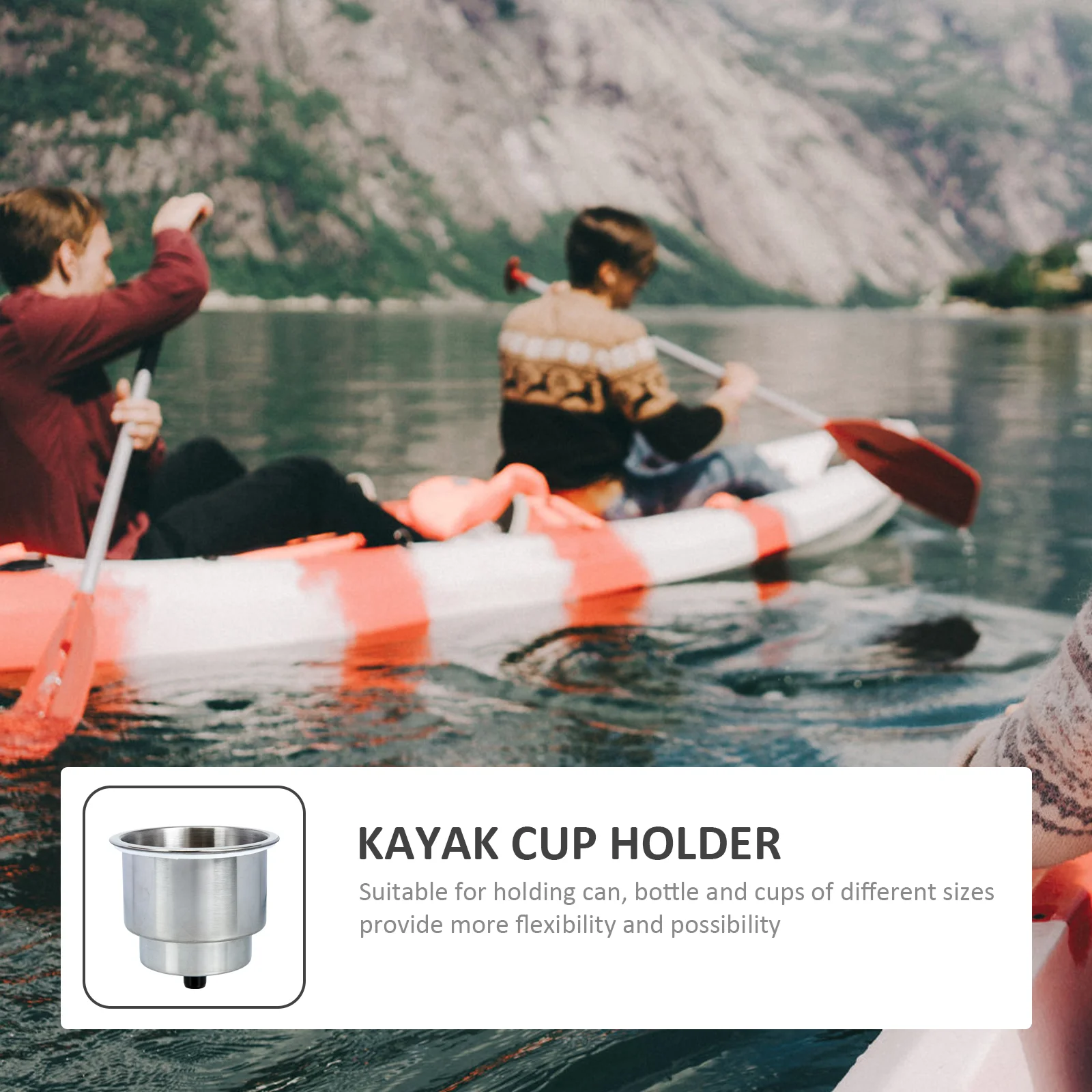 Kayak Cup Holder Banjo Bracket Hooks Convenient Drink Professional Bottle Porta Vasos