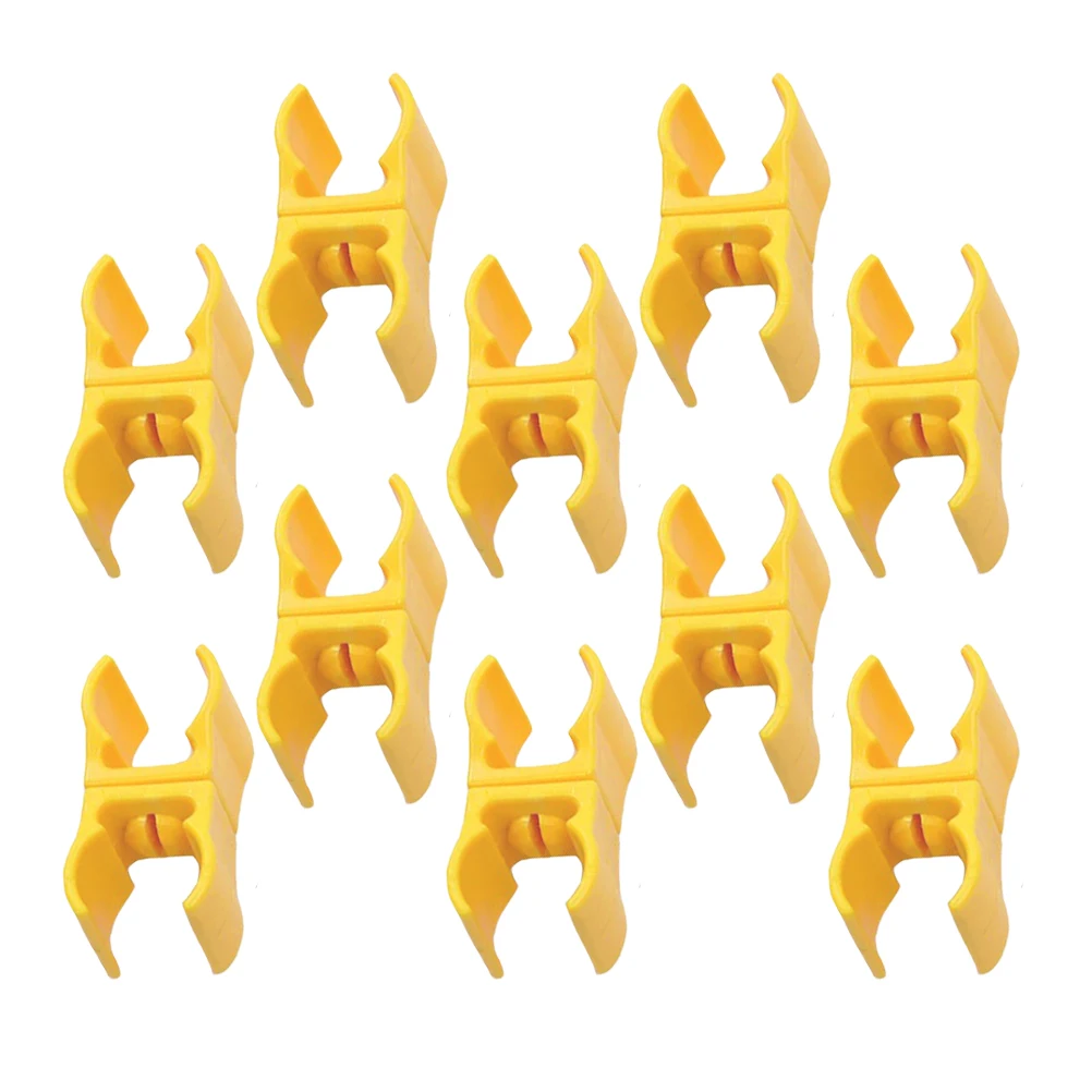 10pcs Football Cones Durable Football Training Rod Buckle Buckles Adjustable Soccer Drill Accessories Sports Equipment