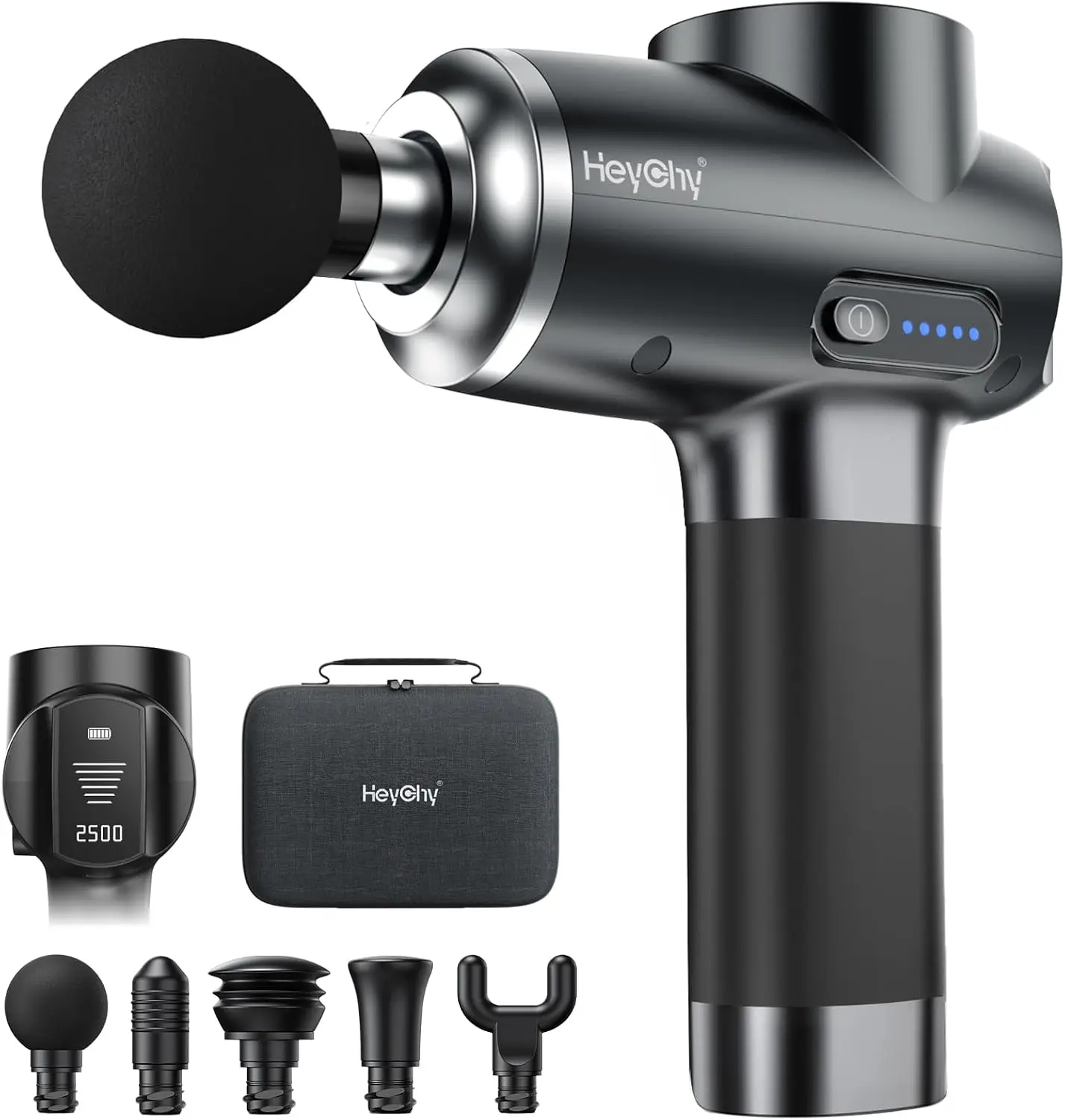 Percussion Massage Gun Deep Tissue 12mm Amplitude, Quiet for Home Gym Office Use, Athletes Men Women FSA HSA Eligible