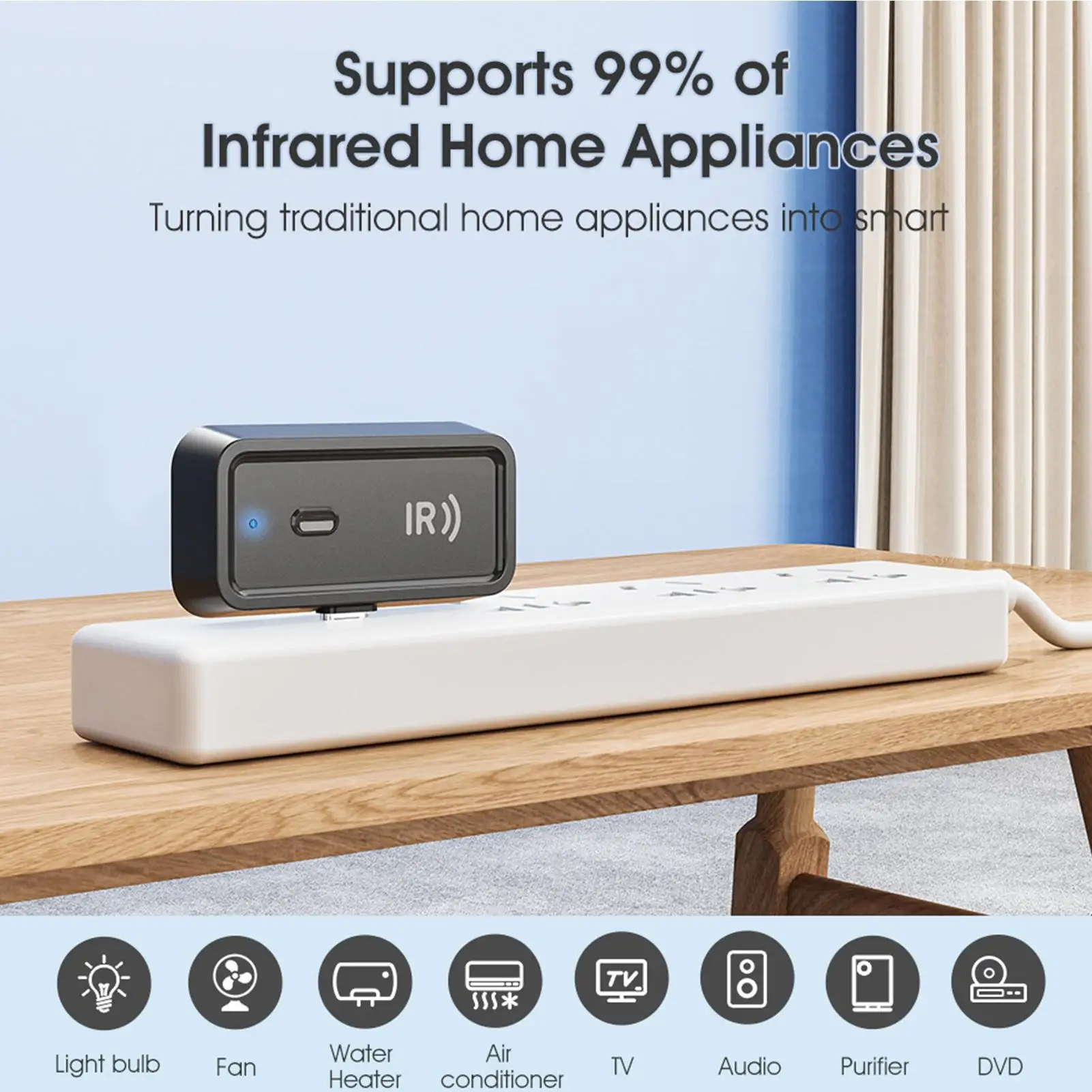 

Для Android умный контроллер кондиционера AC умный контроллер оборудование домашней автоматизации для контроля температуры телефона