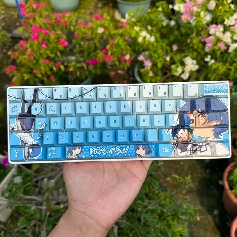 Anime Keycap Bocchi The Rock Yamada Ryou Thema Mechanisch toetsenbord Cherry PBT Aangepaste Keycap PC Gaming Toetsenbord Leuke Cartoon Gift