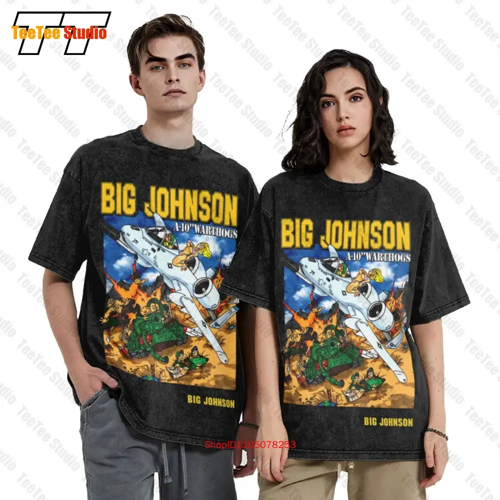Big Johnson A 10 Warthogs Big Johnson Cartoon Vintage Oversized T-Shirt 0FTD
