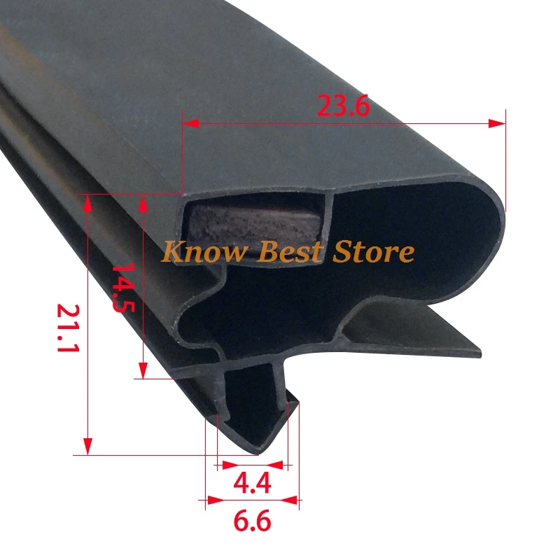 2.5m Do not cut off a strip of the refrigerator door gasket; the display cabinet door seal includes a magnet. #239