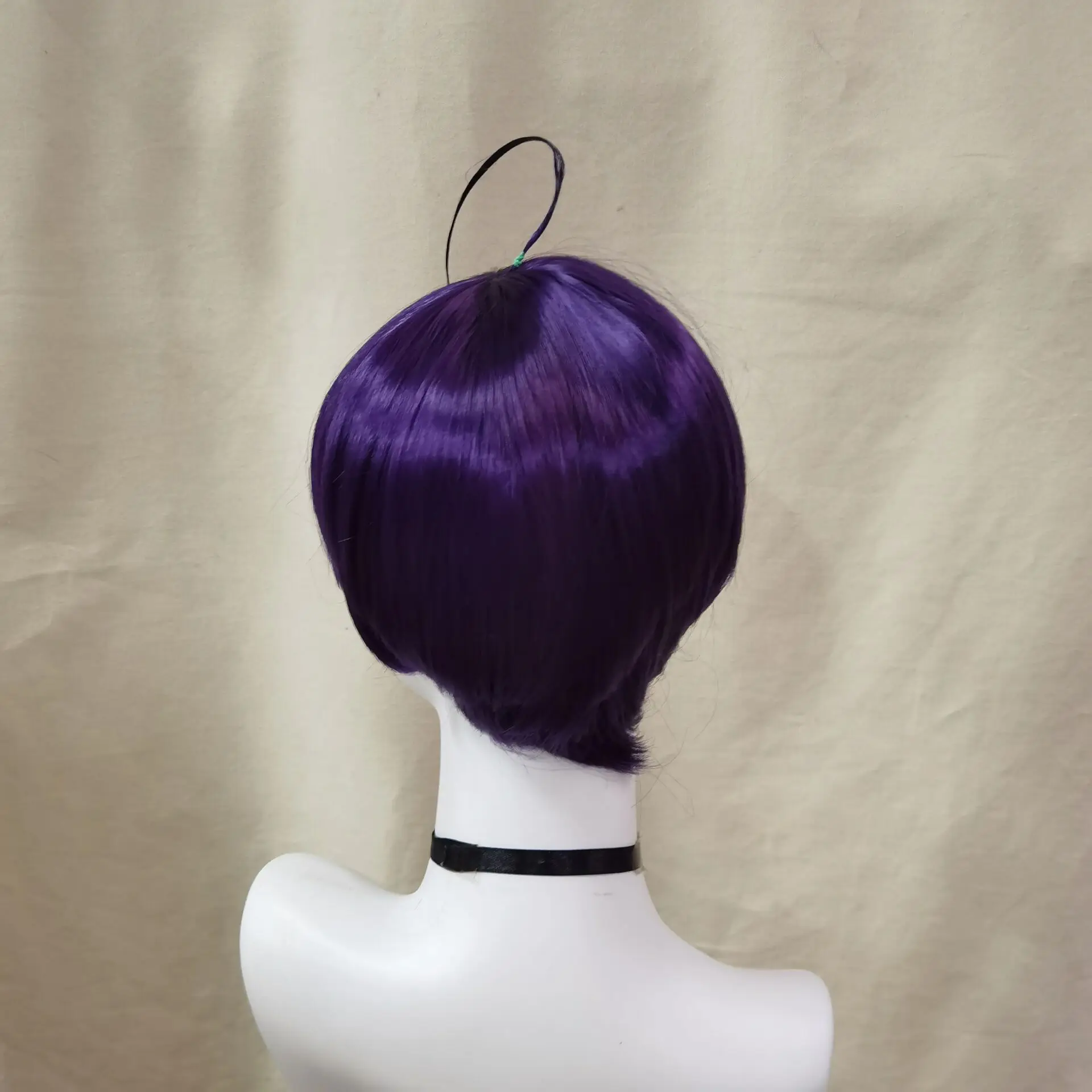 Fear Green Short Wavy Synthetic Wig Men Cosplay Wig for Boy Layered Anime Cosplay Wig Party Wig