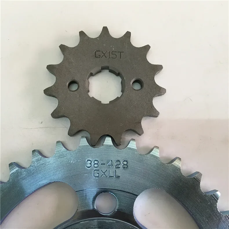 Motorcycle Accessories Wy125-a Cg125 Chain Gear Xf125 Gear Chain Sprocket Large Small 3815 Motorcycle Transmission Parts