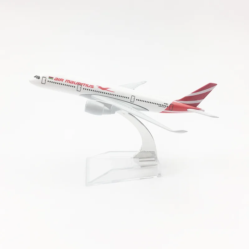 

16 см A350 Air Mauritius масштаб 1:400, литая металлическая модель самолета, игрушка, подходящая для коллекционирования и подарков