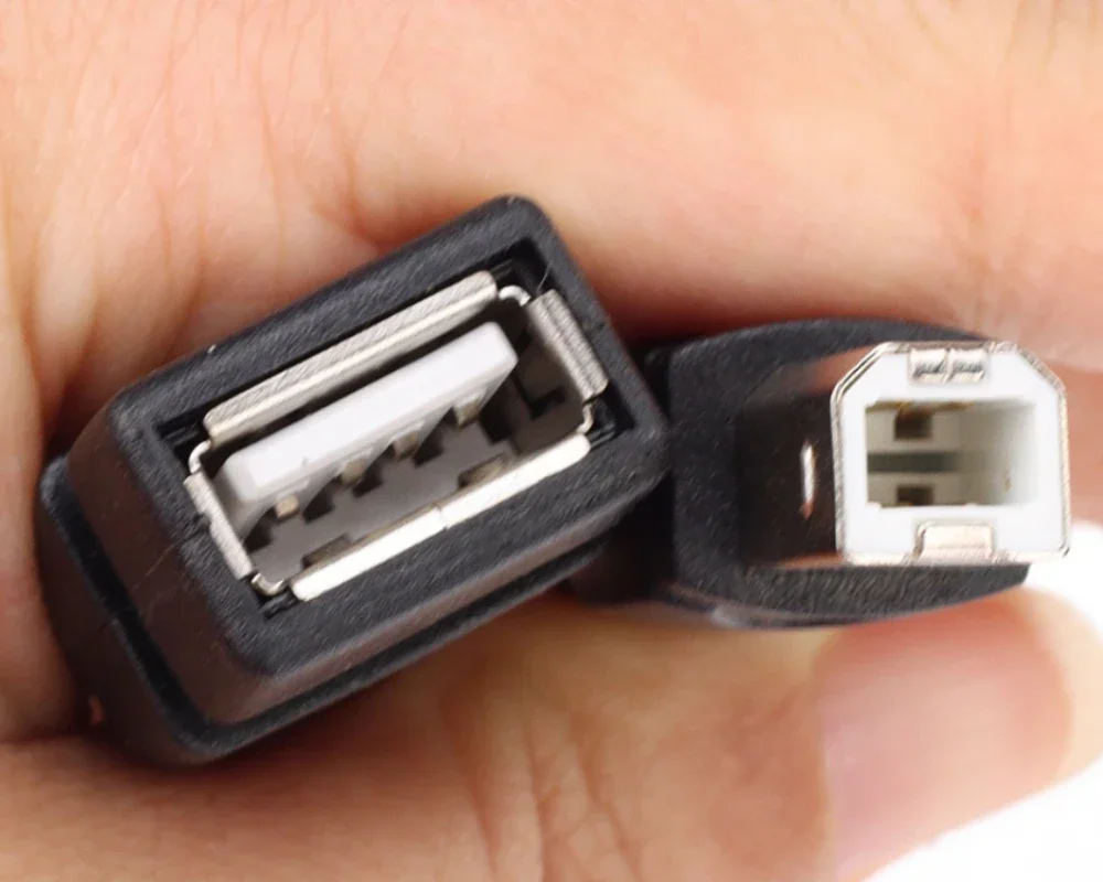 Cavo adattatore prolunga stampante scanner nero da 100 pezzi 50 cm USB 2.0 tipo A femmina a USB B maschio