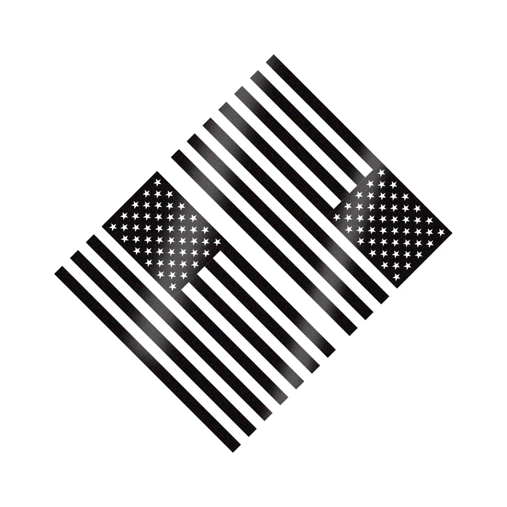 Pegatinas de vinilo con bandera de EE. UU., calcomanía de bandera americana para coches, camiones, ventanas, puertas laterales, parachoques, portátiles, accesorios de decoración de estilo, 2 uds.