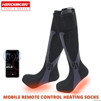 Heated Socks Intelligent Remote Control Motorcycle Electric Heated Socks USB Rechargeable Battery Winter Thermal Stock Men Women