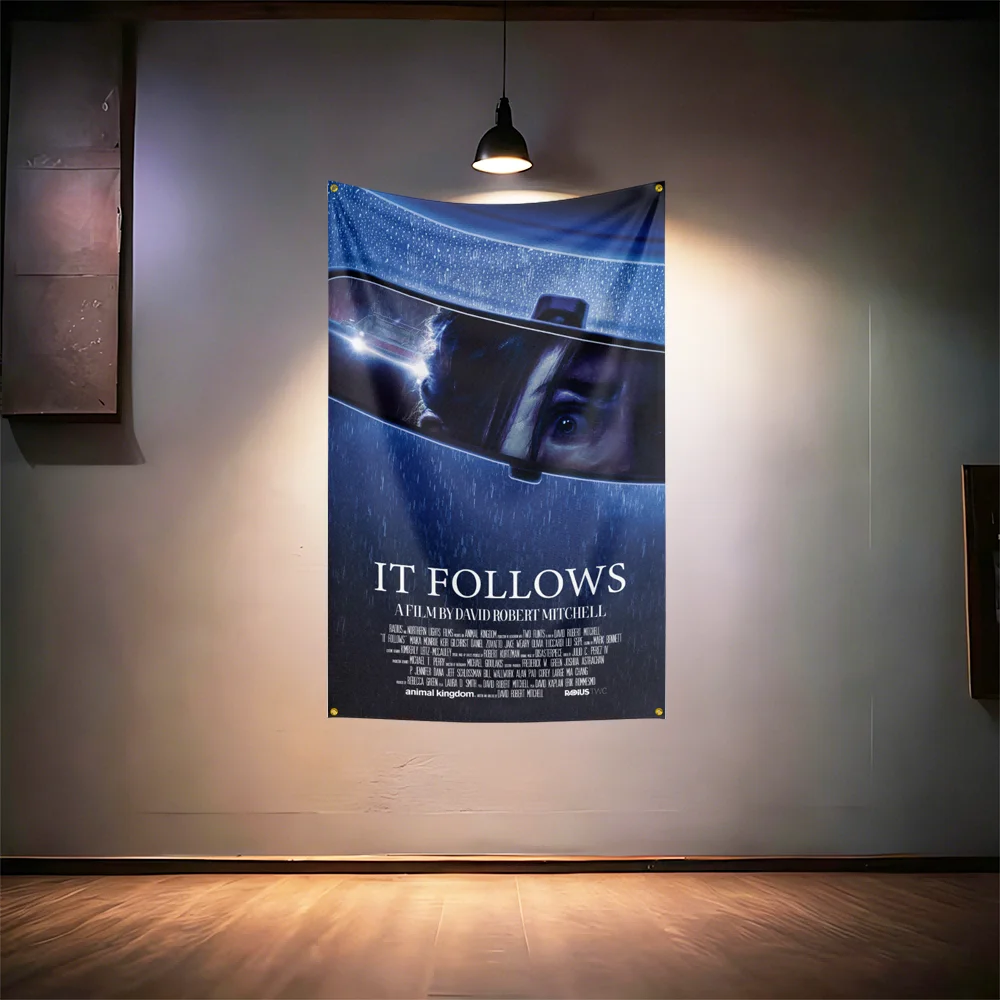It-Followss Horror Movie Fans Flag 3x5ft 90x150cm For Room Bar Man Cave Home Wall Decor Banner - Image 2