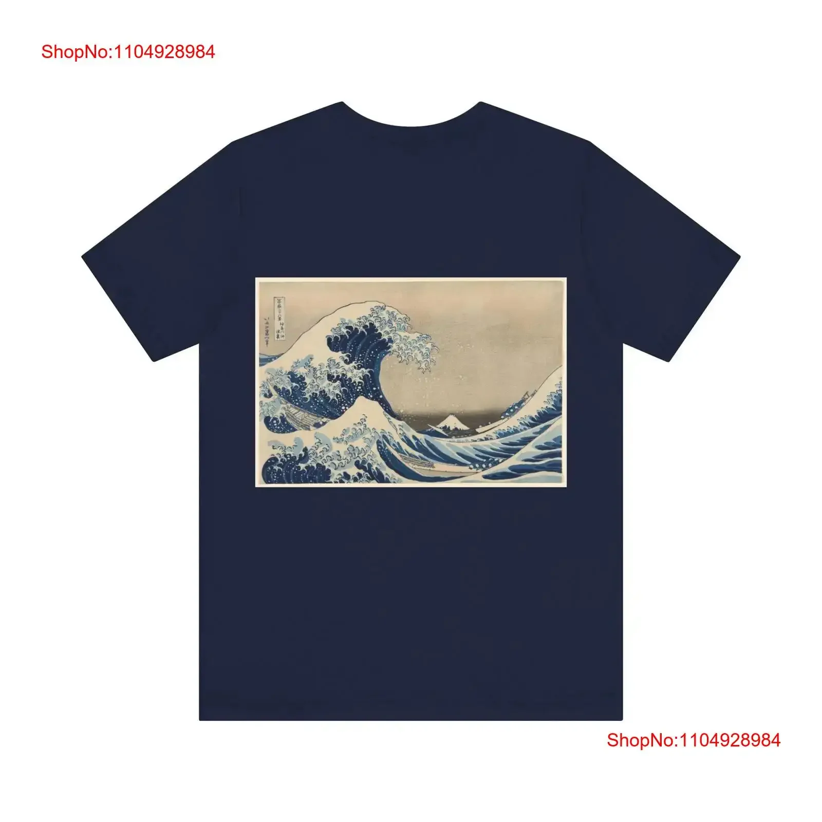 

Japanese Big Waves tee Katsushika Hokusai T Shirt Ukiyoe Tokaido Gojyusantsugi classic jersey short sleeve vintage Washed