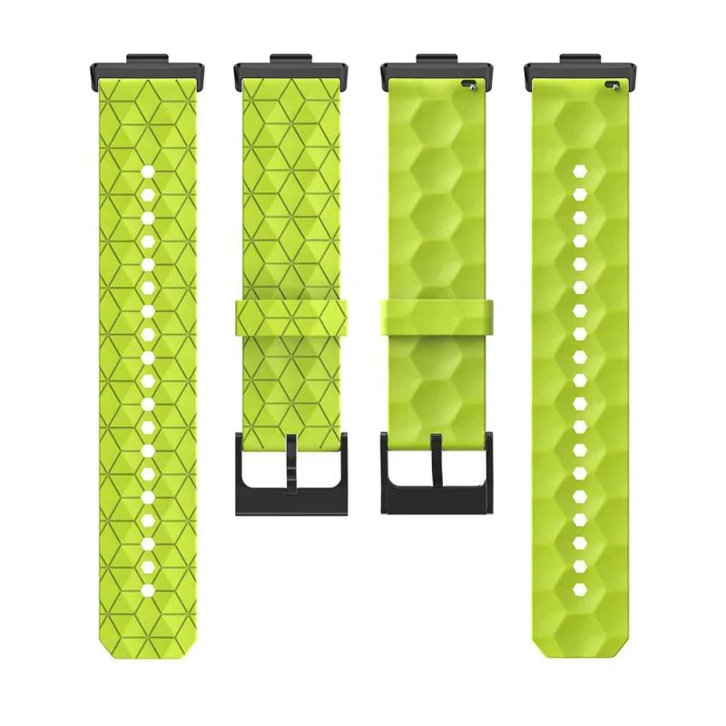 Futebol Padrão Silicone Strap para Huawei Watch, Pulseira Macia, Pulseira para Substituição Sports, Correa