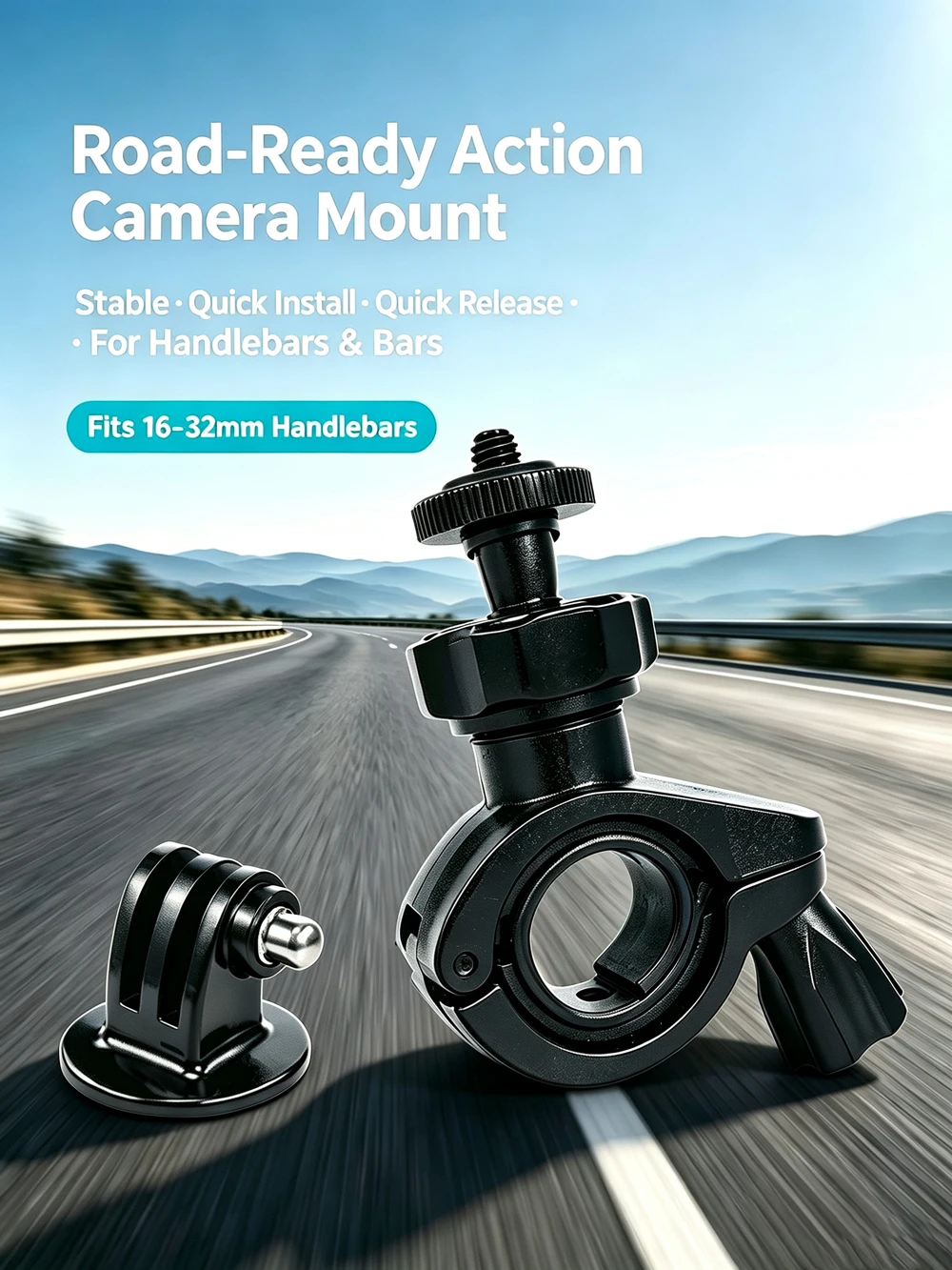 AliExpress EXSKOF Bicycle Handlebar Mount Bike Holder For GoPro Hero 13 12 11 10 9 Insta360 X5 SJCAM AKASO DJI Osmo Action 6/5 PRO/4/3 Nano Camera