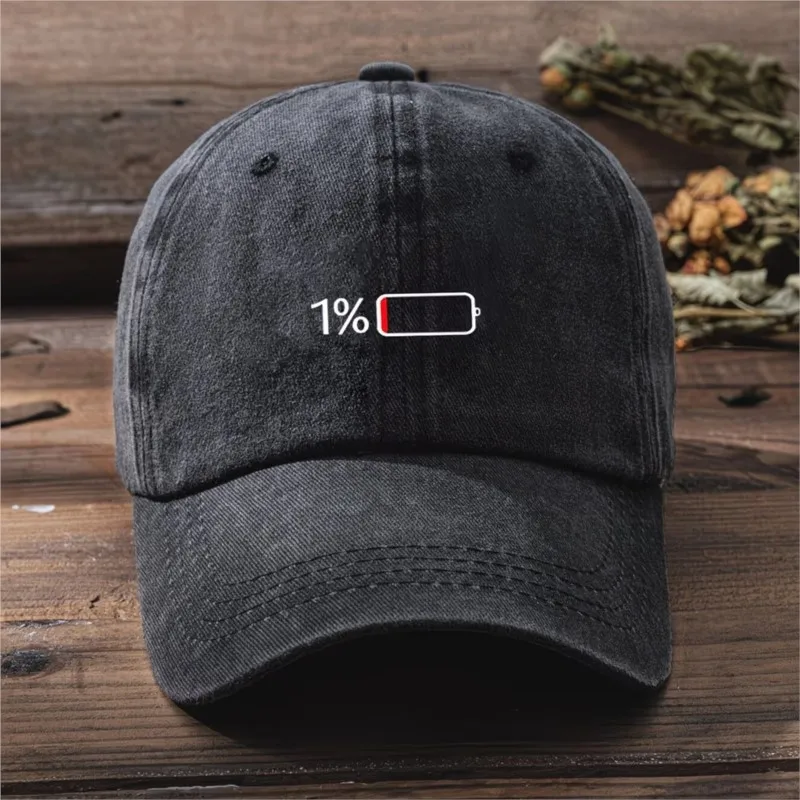 

Baseball cap washed printed hat outdoor travel sunshade