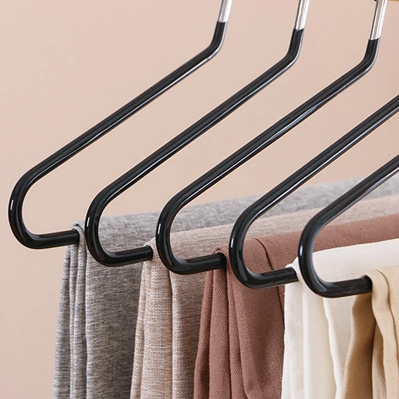 Metal Zigzag Open-end Nonslip Slacks Pant Hanger Trouser Clamp Organizer Towel Rack Multicolor Home Clothes Storage Tool