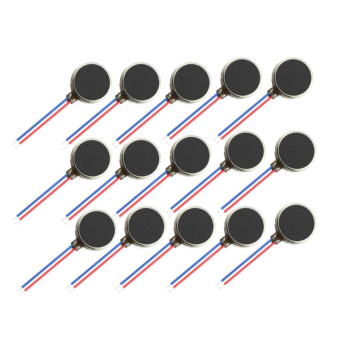 15PCS 10mmx2mm Mini Tiny Vibration Motors 10000rpm Flat Coin Button-Type Micro DC Vibrating Motor for Tablet Pager Mobile Cell P