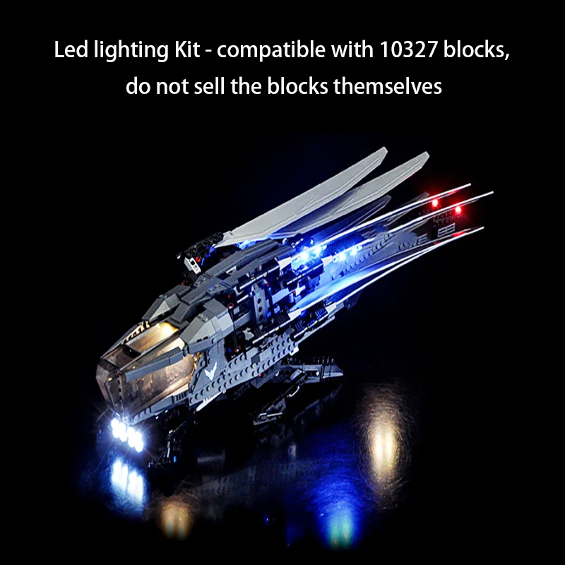 LYBMTWF Luz LED para lámpara decorativa de ornitóptero real 10327 Dune Atreides con caja de batería (no incluye bloques de construcción Lego)