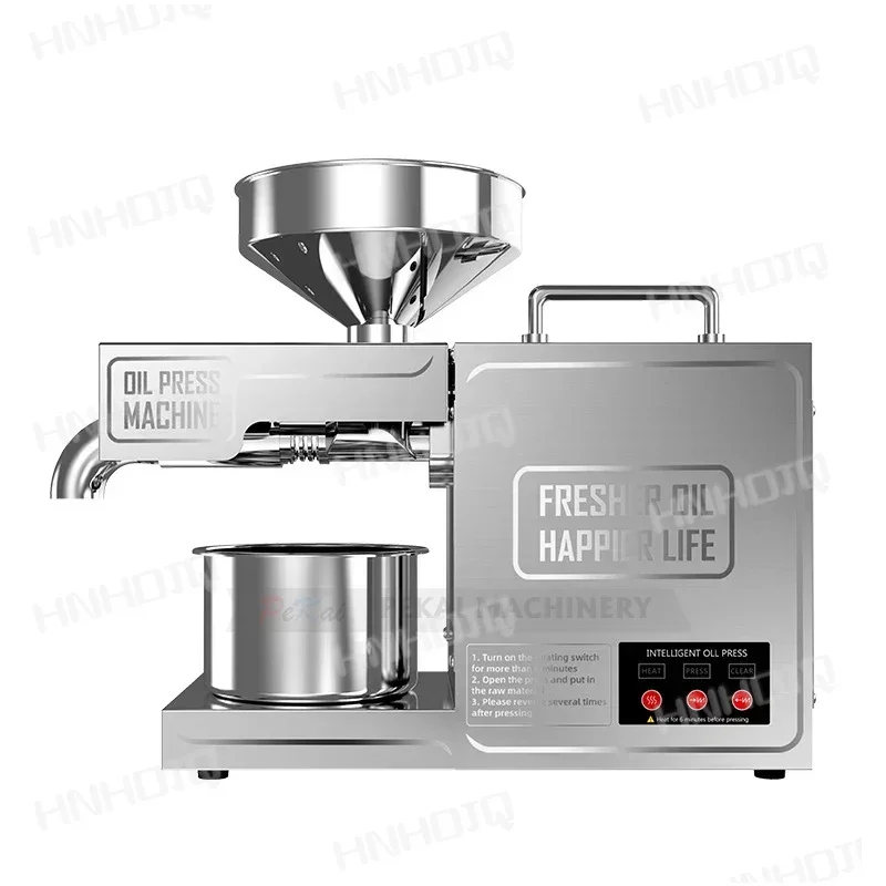 B03 Stainless Steel Household Oil Press Intelligent Automatic 820W Small Oil Pressers 110V/220V Edible Oil Processing Tool