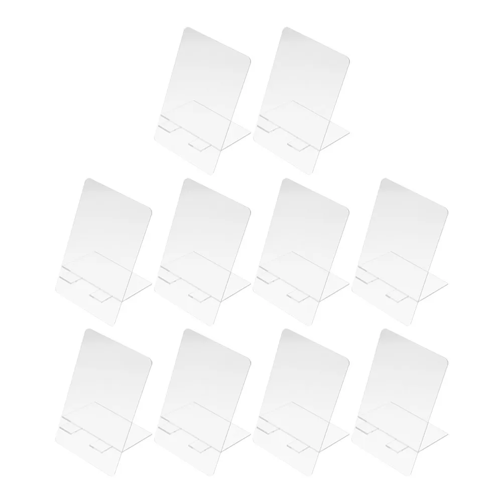 10Pcs Desktop Whiteboard Acrylic Memo Board Multi-Functional Message Writing Board for Home Office School Supplies