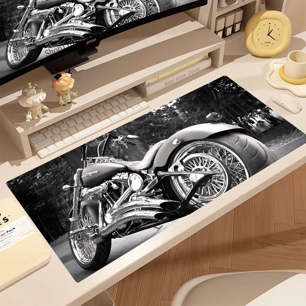 H-Harley Davidson Motorcycle Mousepad Large Gaming Mouse Pad LockEdge Thickened Computer Keyboard Table Desk Mat