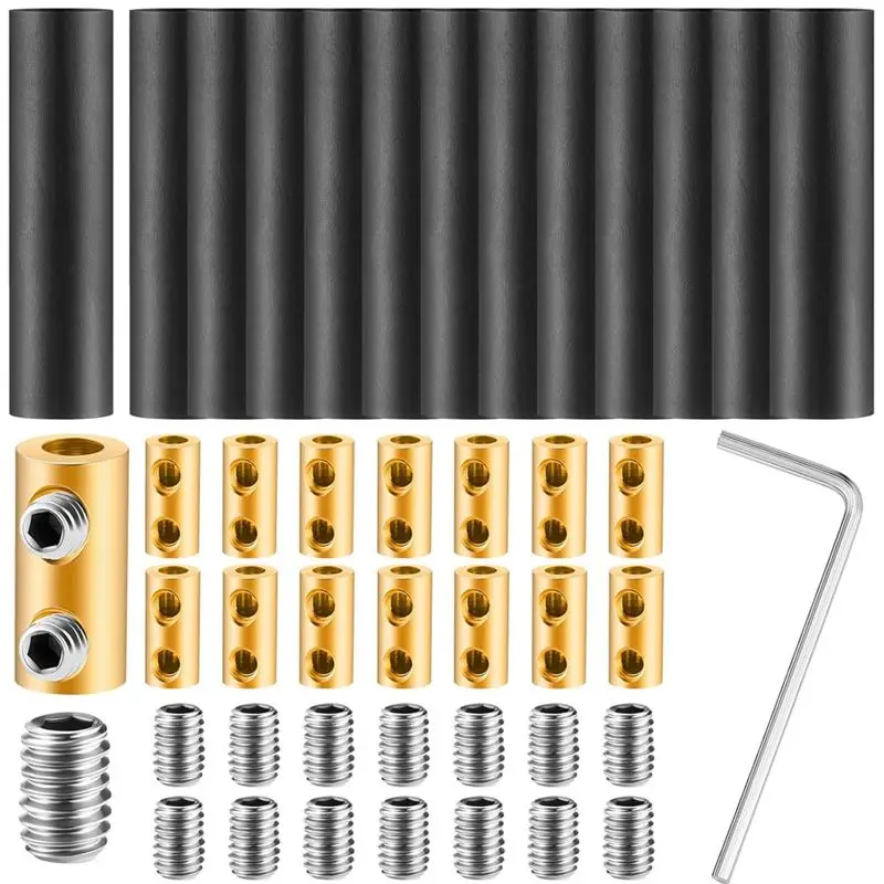 BHTS-15 Sets Underground Wire Splice Kit Wire Connectors Suit For Wire Under 12 Awg 60 Amp Splicing Wiring Connection Nut Kit