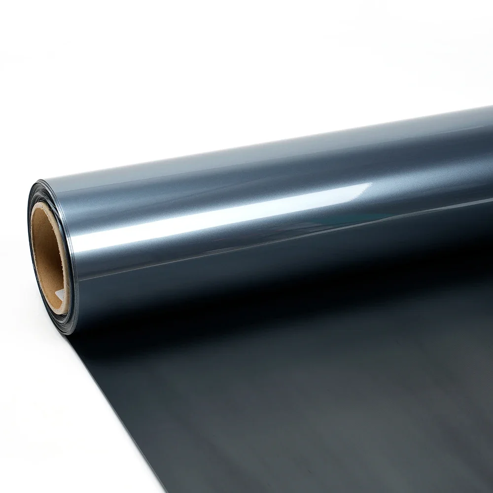 

2025 Factory Wholesale Super Glossy Metallic Byron Bay Blue PVC Vinyl Wrap Film Roll PET Glossy Metal Blue Car Sticker