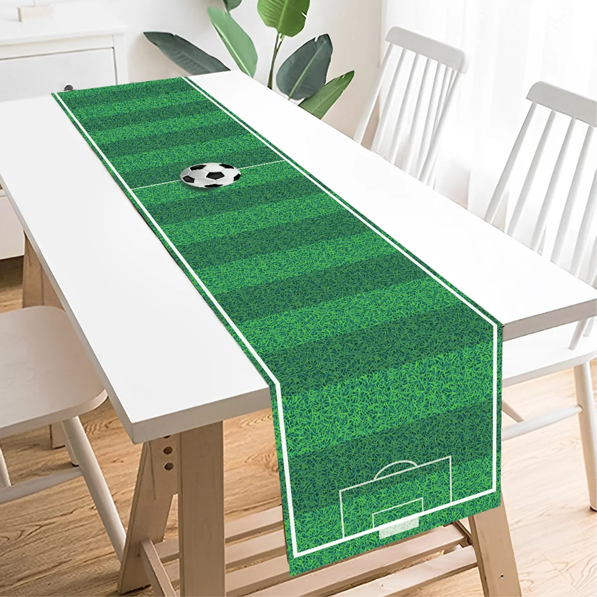180x35cm Football Table Runner Soccer Birthday Decor Soccer Sports Theme Table Cover Football Birthday Baby Shower Supplies