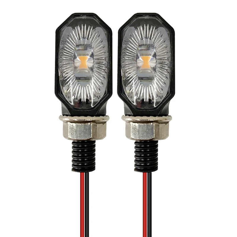 Universal Mini Motocicleta Turn Signal Flashers, Plástico Refitting Acessórios, fácil instalação, Suzuki, Honda, 2pcs