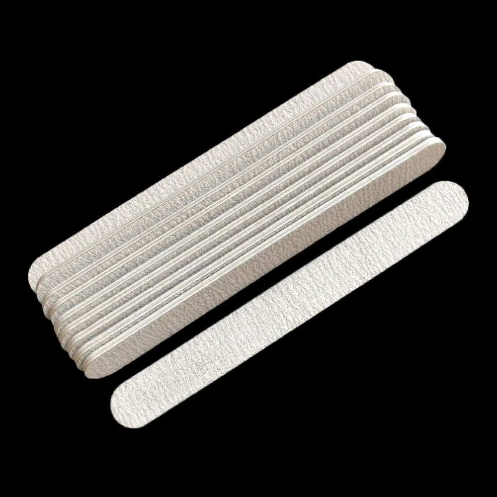 10 sztuk/partia zebra pilniki do paznokci 100/100 prosto do szlifowania paznokci fiel Manicure tipsy akrylowe jest twój plik