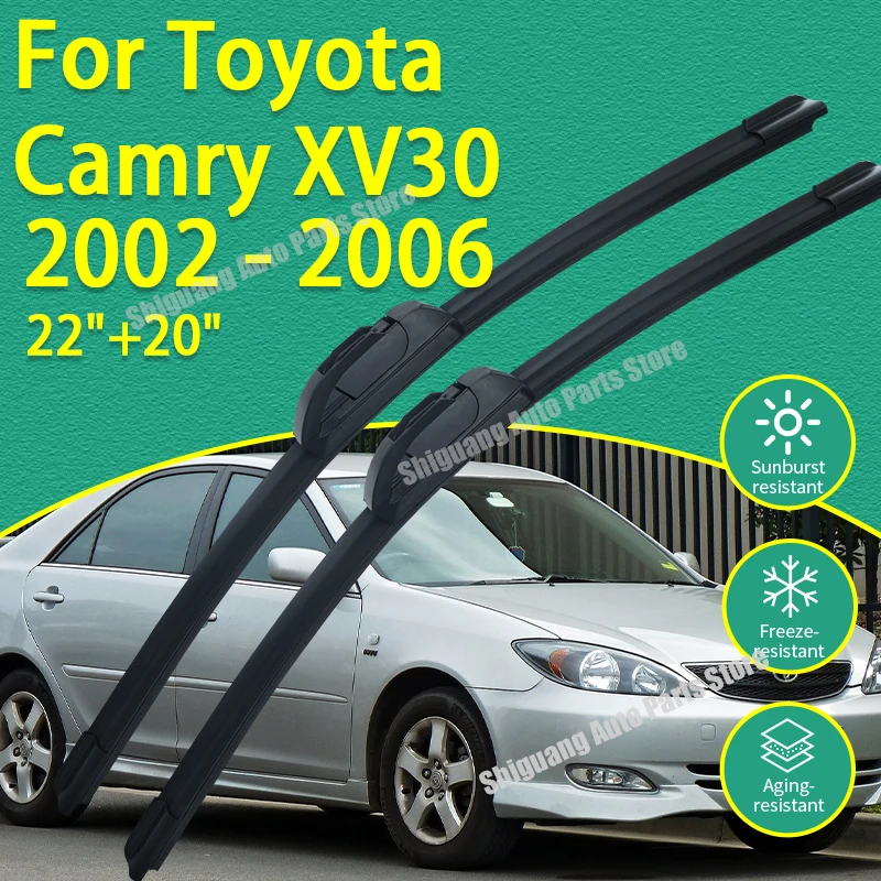 

Передние силиконовые щетки стеклоочистителя для Toyota Camry XV30 2002-2006, Daihatsu Altis, аксессуары для автомобильных дворников и стеклоочистителей