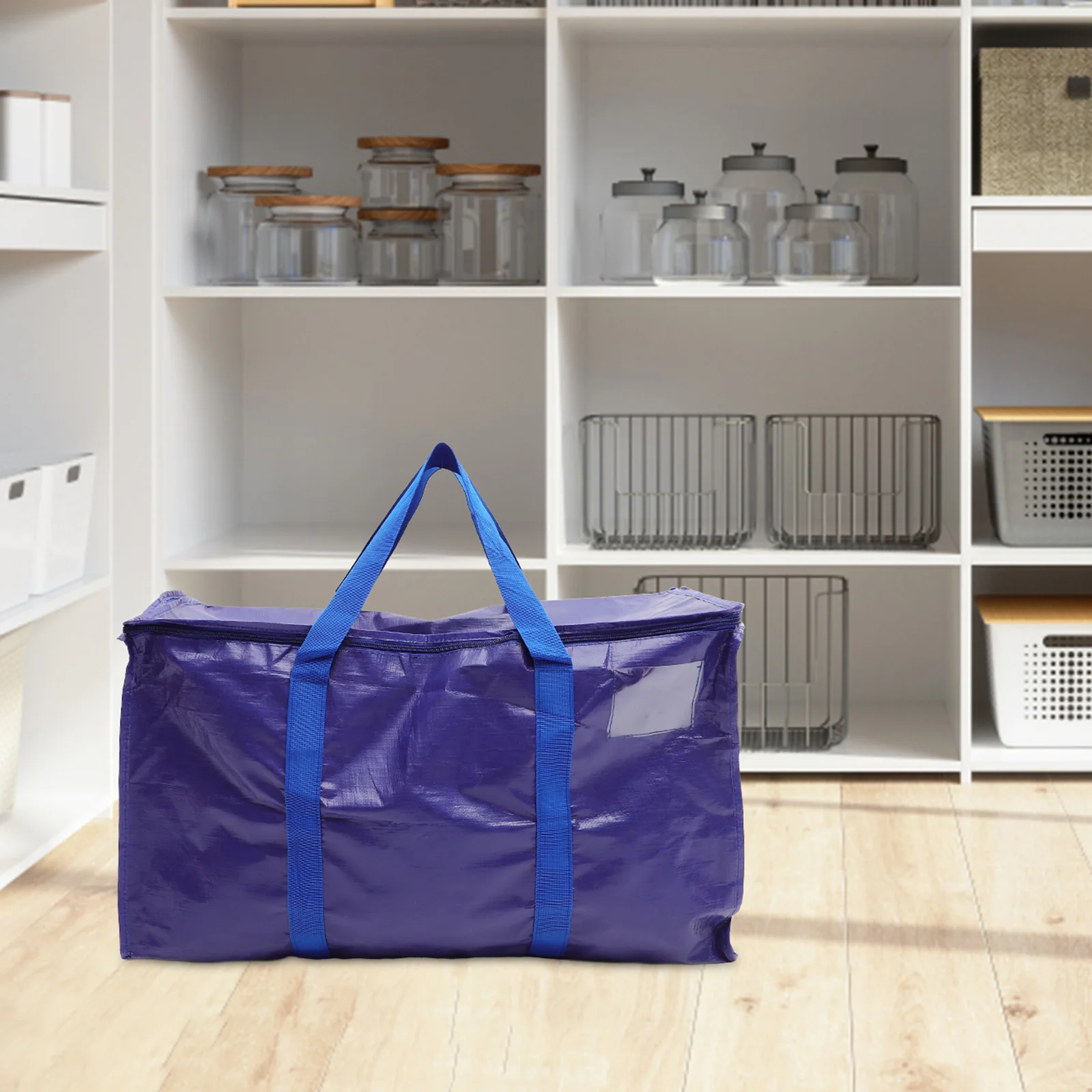 

Large Capacity Moving Box Storage Bag Zipper Foldable Travel Organizer Clothes Bedding Dorm Home Car Mobile Space-Saving Packing