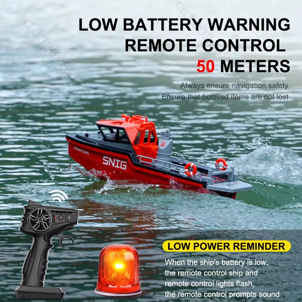 

Бесщеточный спасательный буксир 2,4 г, беспроводная имитация, высокоскоростная зарядка, дистанционное управление, модель спасательной лодки, электрические подарки на выносливость