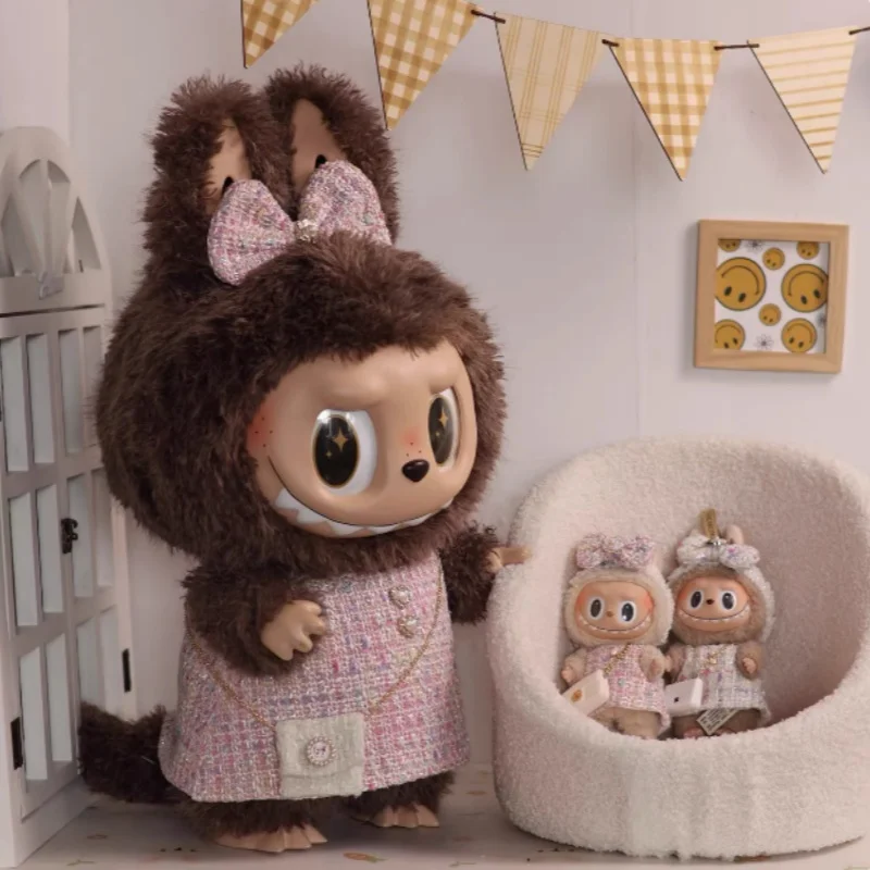 Only Clothes 58cm Zimomo Doll Baby Clothes Fashion Leisure Large Labubu Cloth Small Fragrant Wind Doll Clothes Set Toy