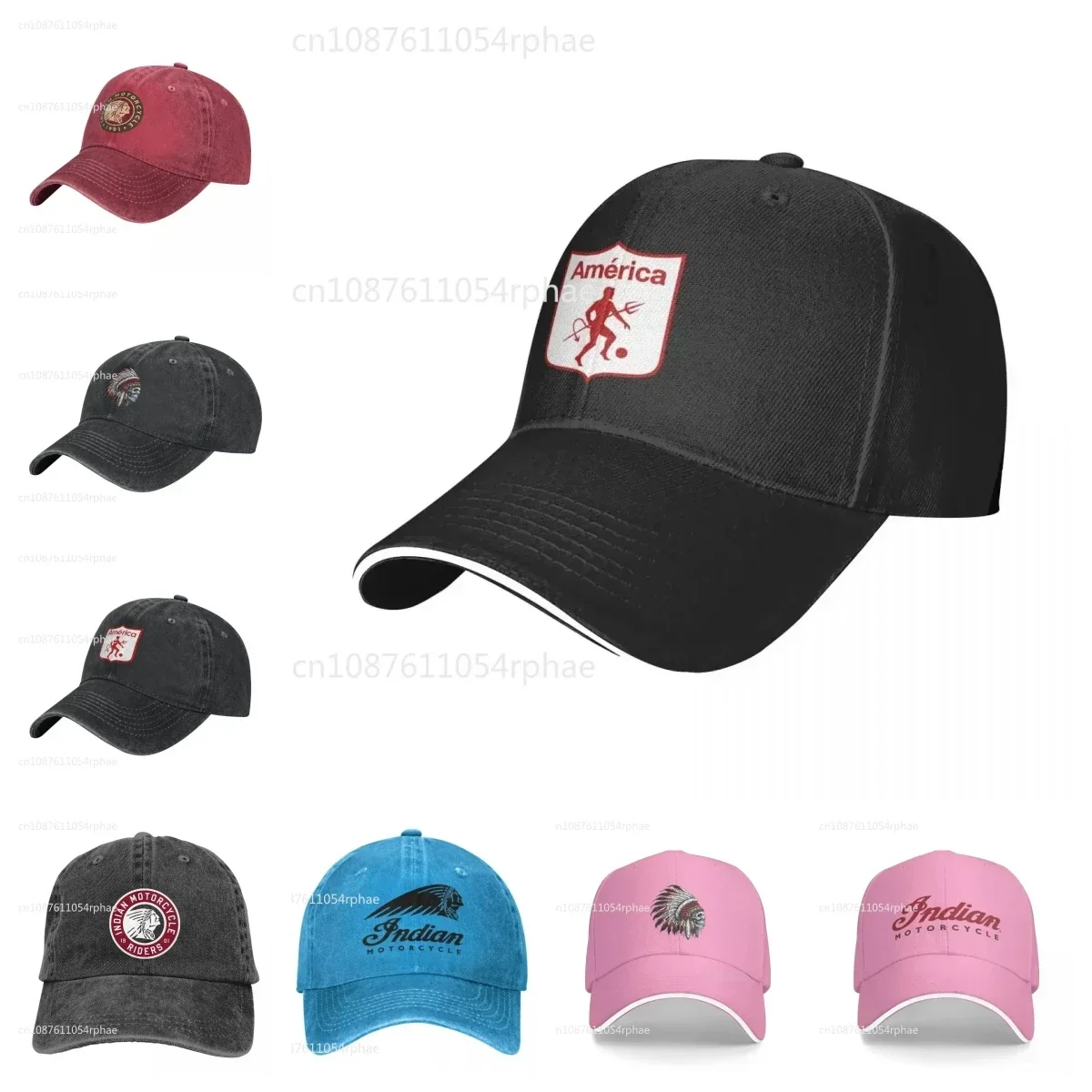 America de Cali Los Diablos Rojos Los Escarlatas Baseball Cap Male hard hat Hats For Women Men'S