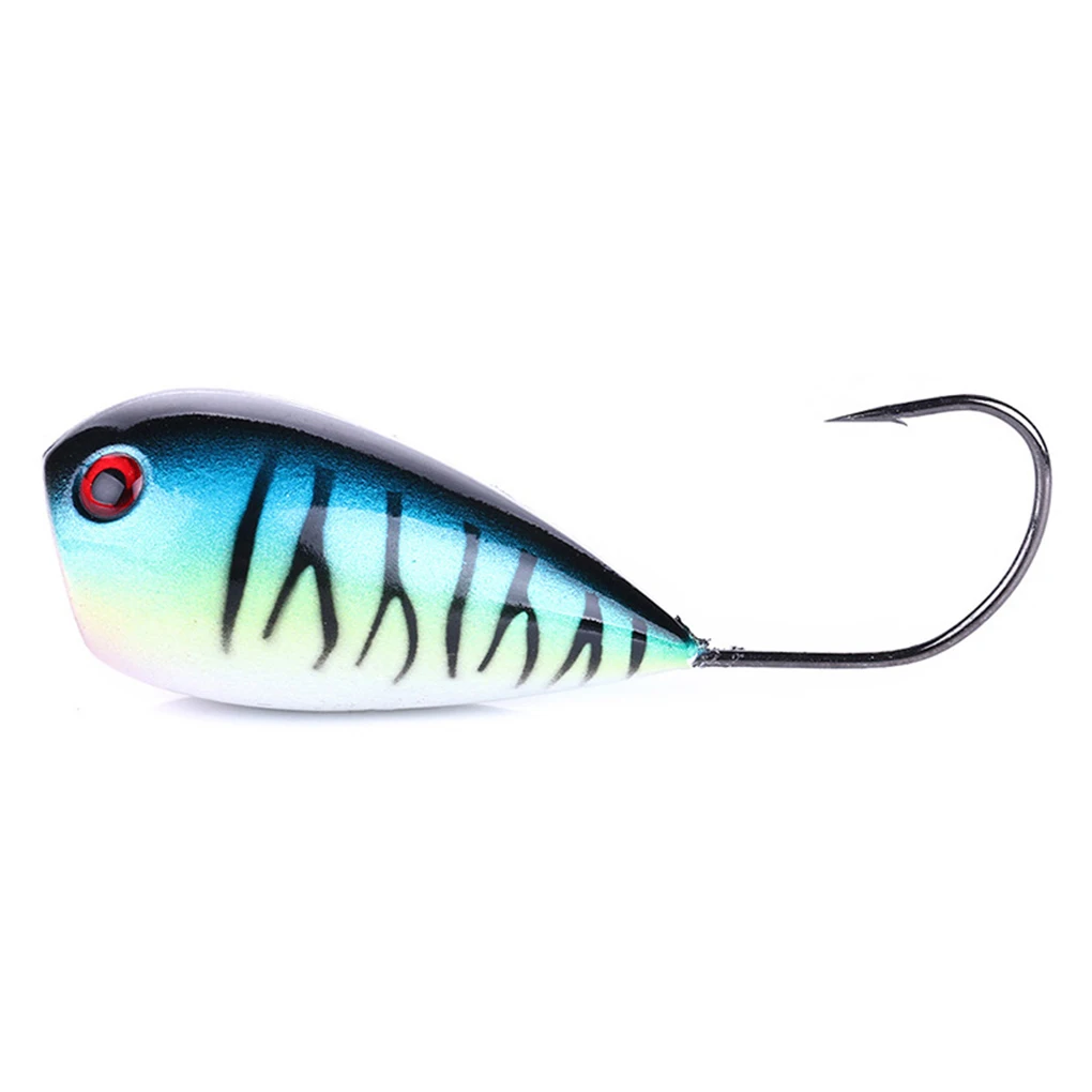 Outdoor Fishing Simulation Bait Big Mouth Popper Fish Lure Lifelike Single Hook Hard Crankbaits