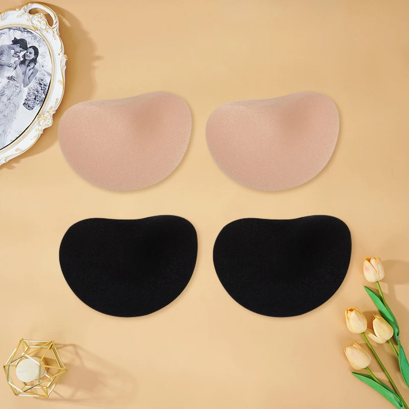 Chest Push Up Sticky Bra Thicker Sponge Bra Pads Swimsuit Bikini Invisible Bras Breast Lift Up Bra Inserts Intimates Accessories