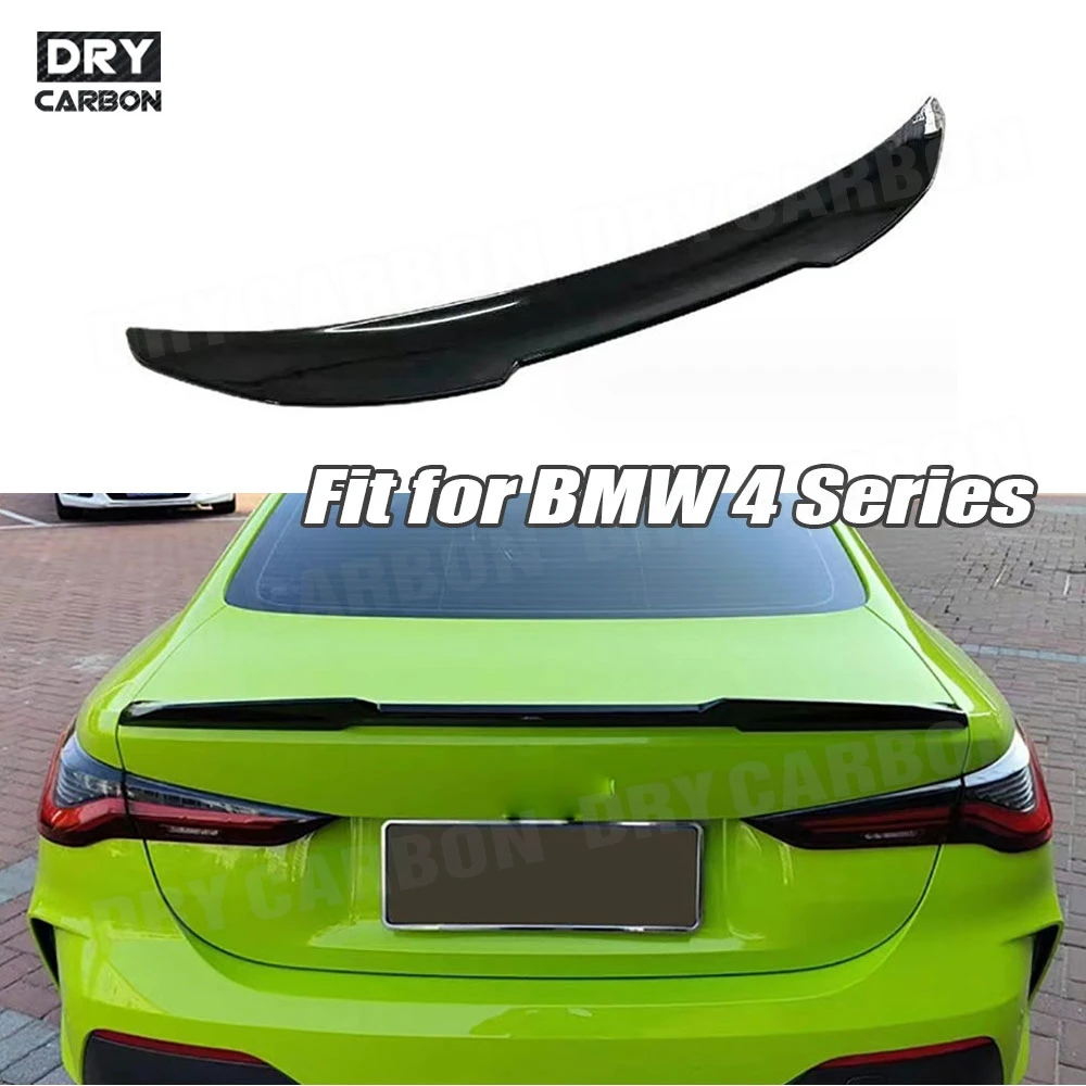 

Car ABS Rear Boot Spoiler Trunk Wing P Style Rear Spoiler Splitters Body Kits for BMW G22 G82 M4 Coupe Not Convertible 2020+