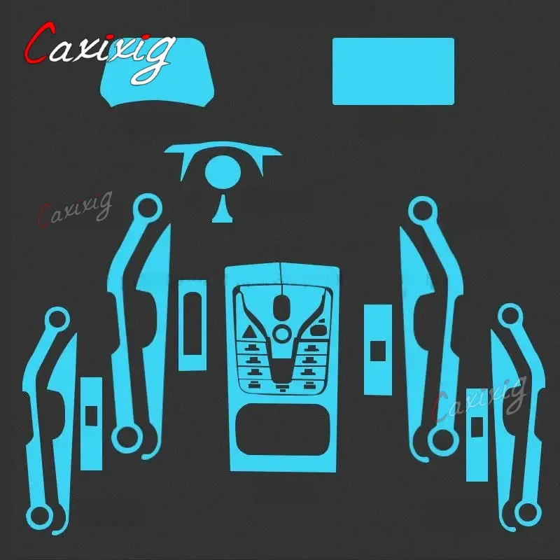 Für BYD Atto 3 Yuan Plus 2022 2023 Auto Interior Center Konsole Transparente TPU Schutz Film Anti-scratch Film Zubehör