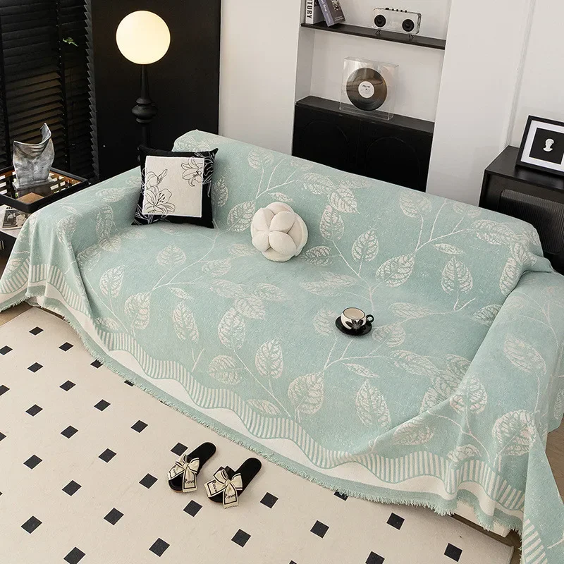 

1pcs Modern Chenille Sofa Cover All Season Universal Anti-Cat Scratch Seat Towel Full Coverage Cushion Blanket for Living Room