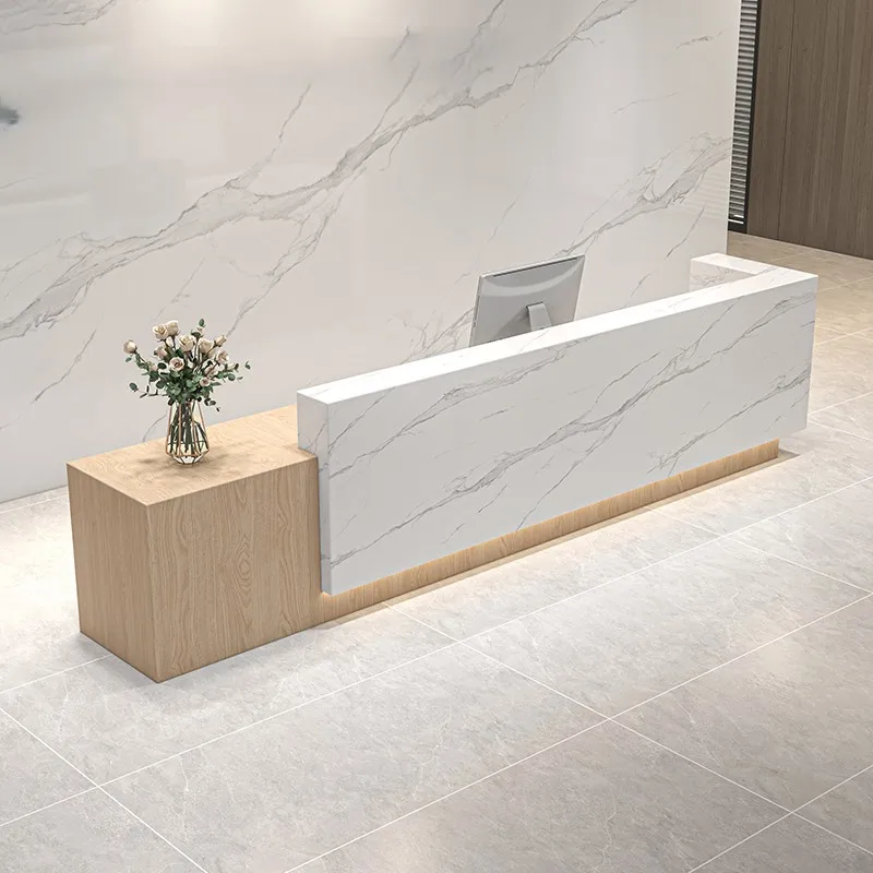 

Simple Modern Company Front Desk Hotel Property Front Desk L Corner Bar checkout page