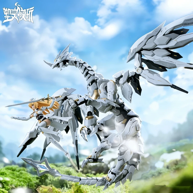 

1/12 Oddo Organism Heart Of Dragon Daybreak Meteor 2 в 1 Mecha Musume Giant Dragon Assembly Model Kit Action Figure Toy Gifts