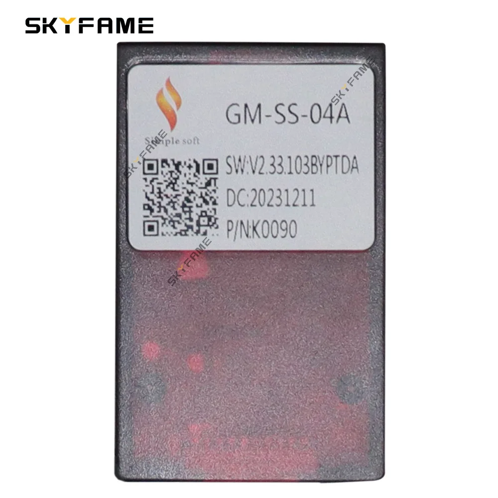 SKYFAME-arnés de cableado de coche, adaptador decodificador de caja Canbus, Cable de alimentación para Chevrolet Silverado S10 D-MAX Spark GMC Canyon GM-SS-04A