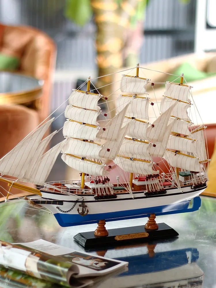 

Graduation Gift Sailboat Decoration Creative Living Room Hallway Wine Cabinet Decorations Smooth Sailing