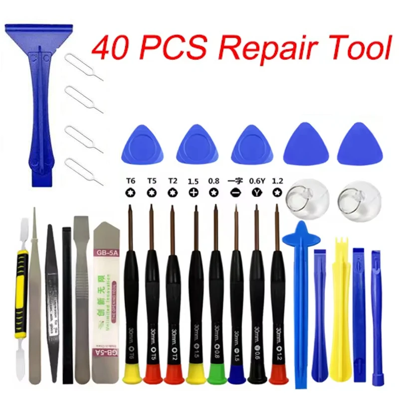 40-in-1 Multifunktions-Demontagewerkzeug für Handy, Tablet, PC, Laptop, Präzisionselektronik, Wartungszubehör, DIY-Reparaturset