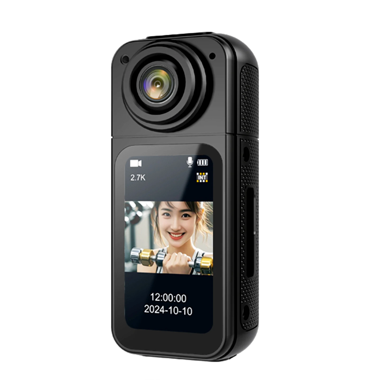 

1.47" IPS Screen Action Camera 2.7K Video Thumb Camera with 180°Rotatable Lens Support Wi-Fi Magnetic Attachments for Daily