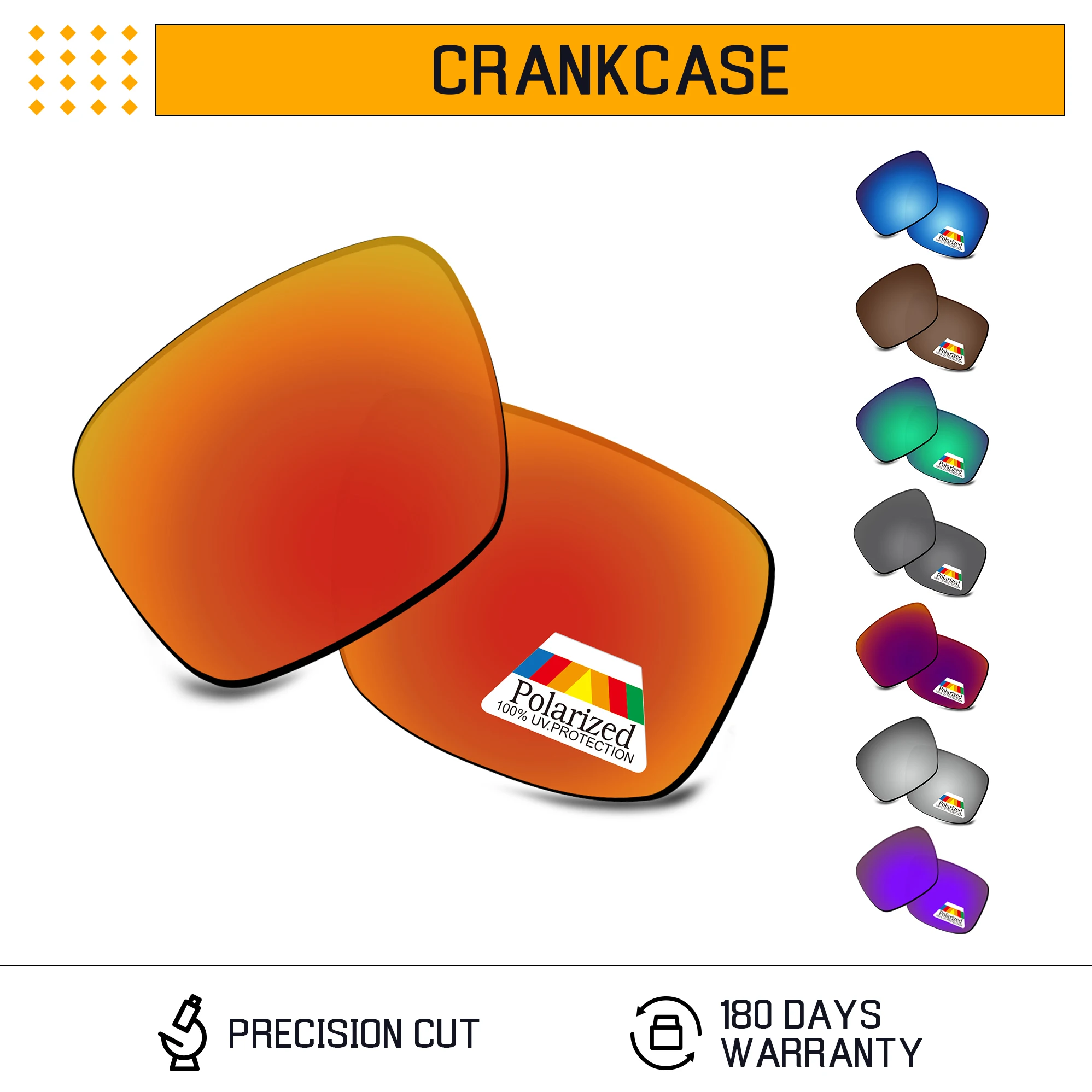 Rarayvix Polarized Replacement Lenses UV400 Protective for Oakley Crankcase OO9165 - 56mm Sunglasses